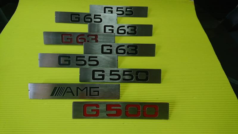Mercedes Benz G Class W463 PUR mirrors badges
